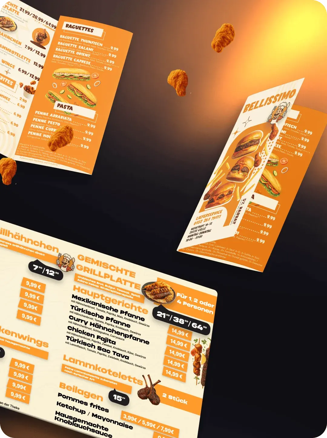 Social-Media-Design für ein italienisches Restaurant