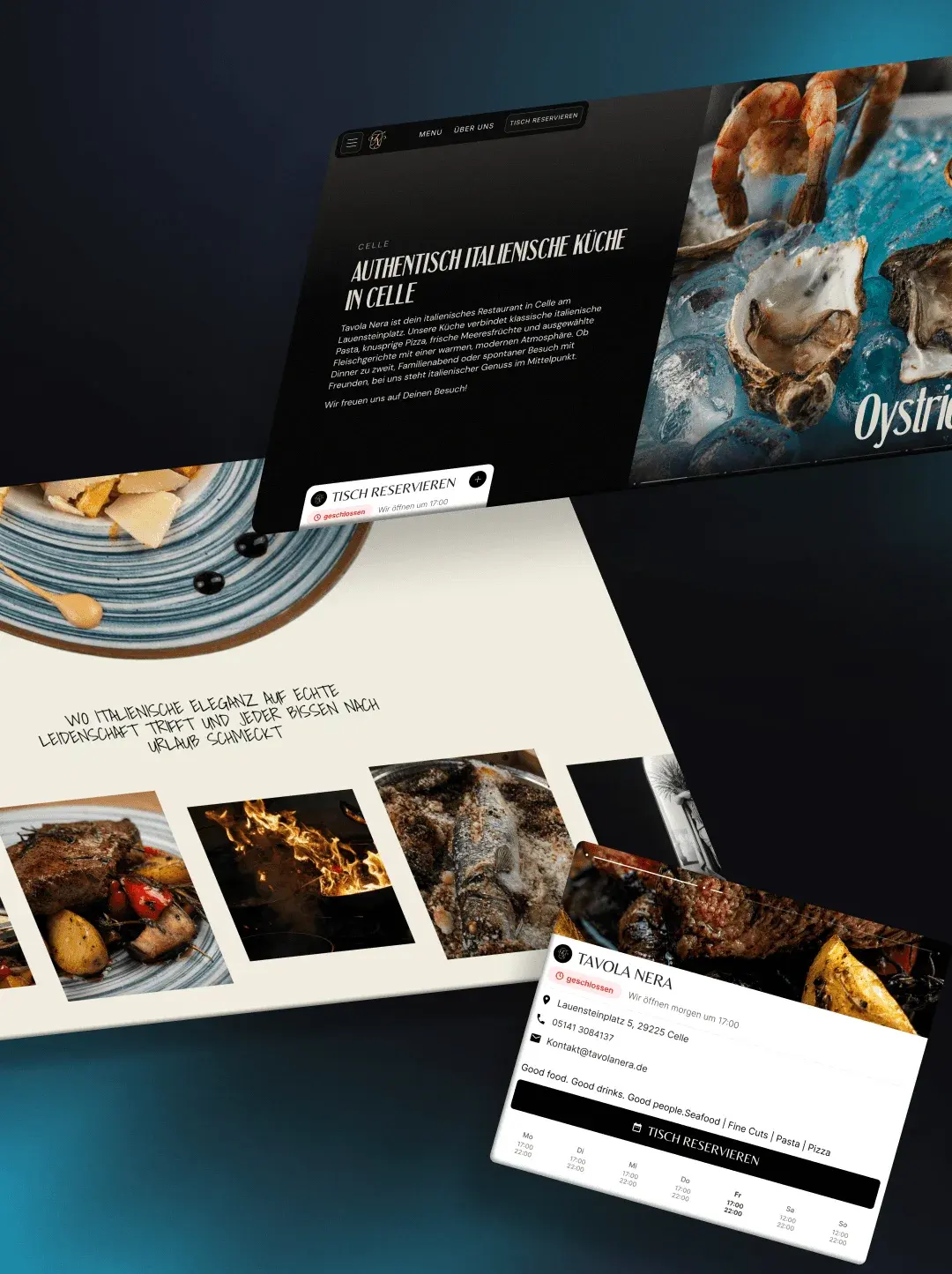 Social-Media-Design für ein italienisches Restaurant